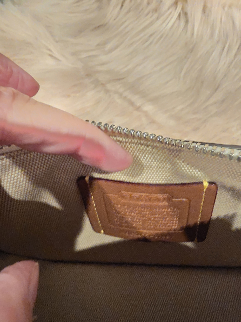 Coach Strawberry Print Cream Mini Shoulder Bag - Picture 5 of 8